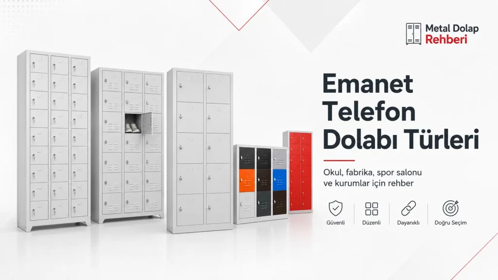 Çok gözlü emanet telefon dolabı kullanım alanları