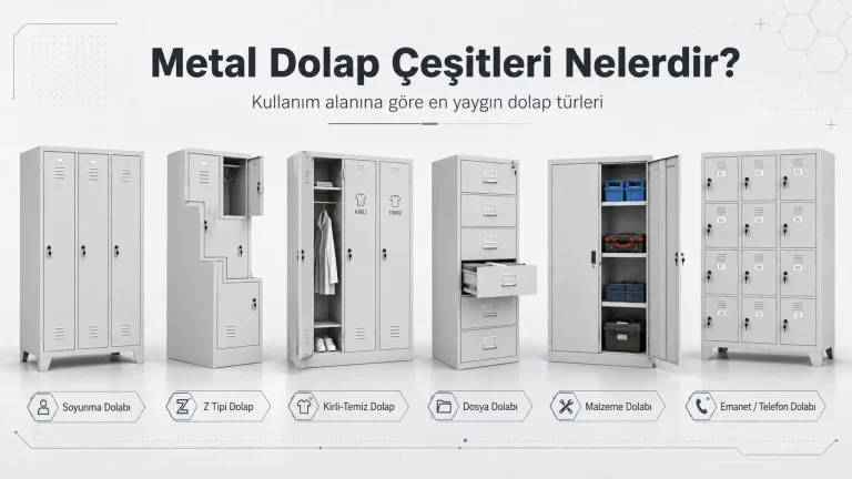 Kullanım alanına göre metal dolap türleri ve seçim kriterleri