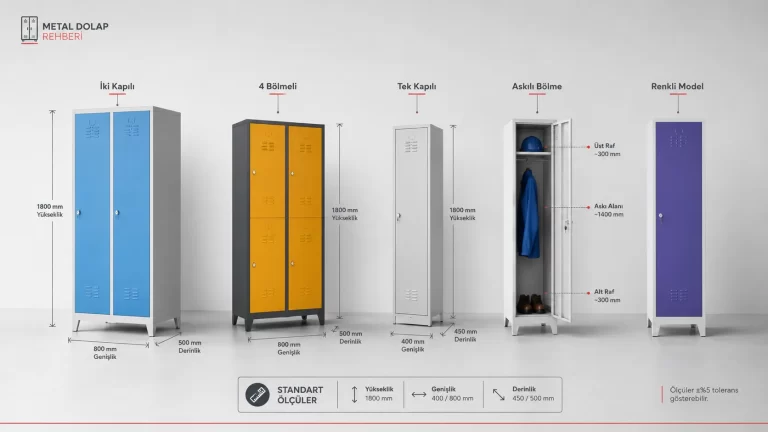 Soyunma dolabı ölçüleri ve standart model seçimi