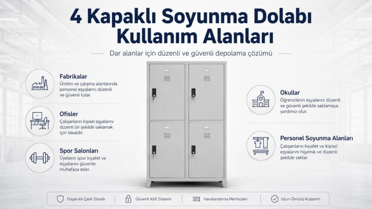 4 kapaklı soyunma dolabı kullanım alanları