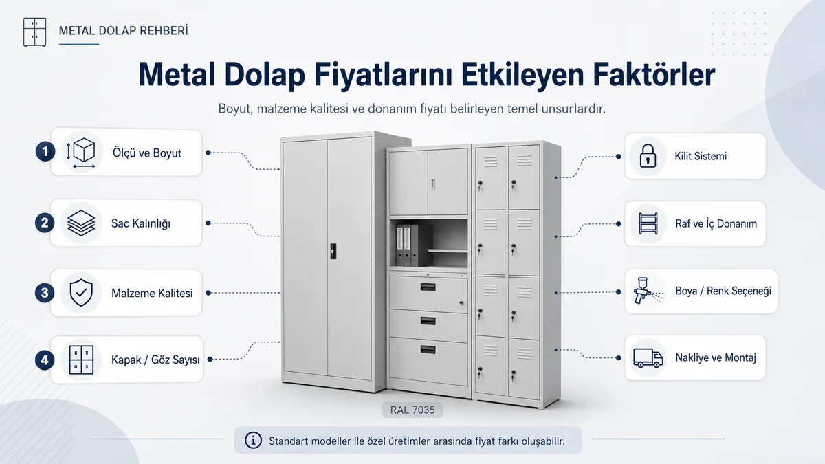 Metal dolap fiyatlarını etkileyen faktörler