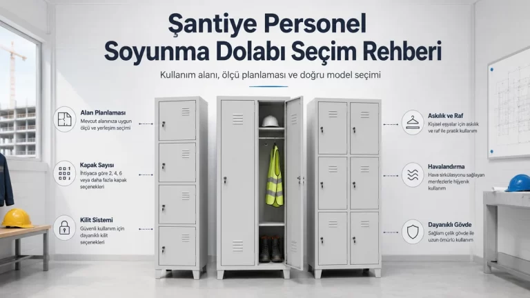 Şantiye personel soyunma dolabı seçim rehberi