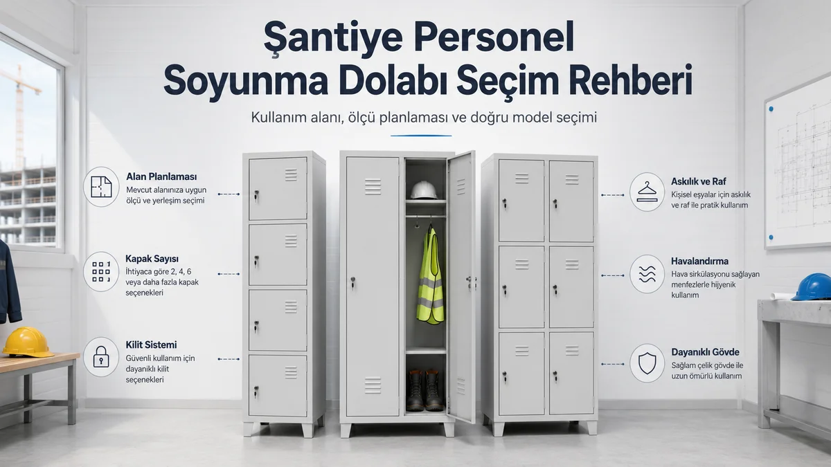 Şantiye personel soyunma dolabı seçim rehberi
