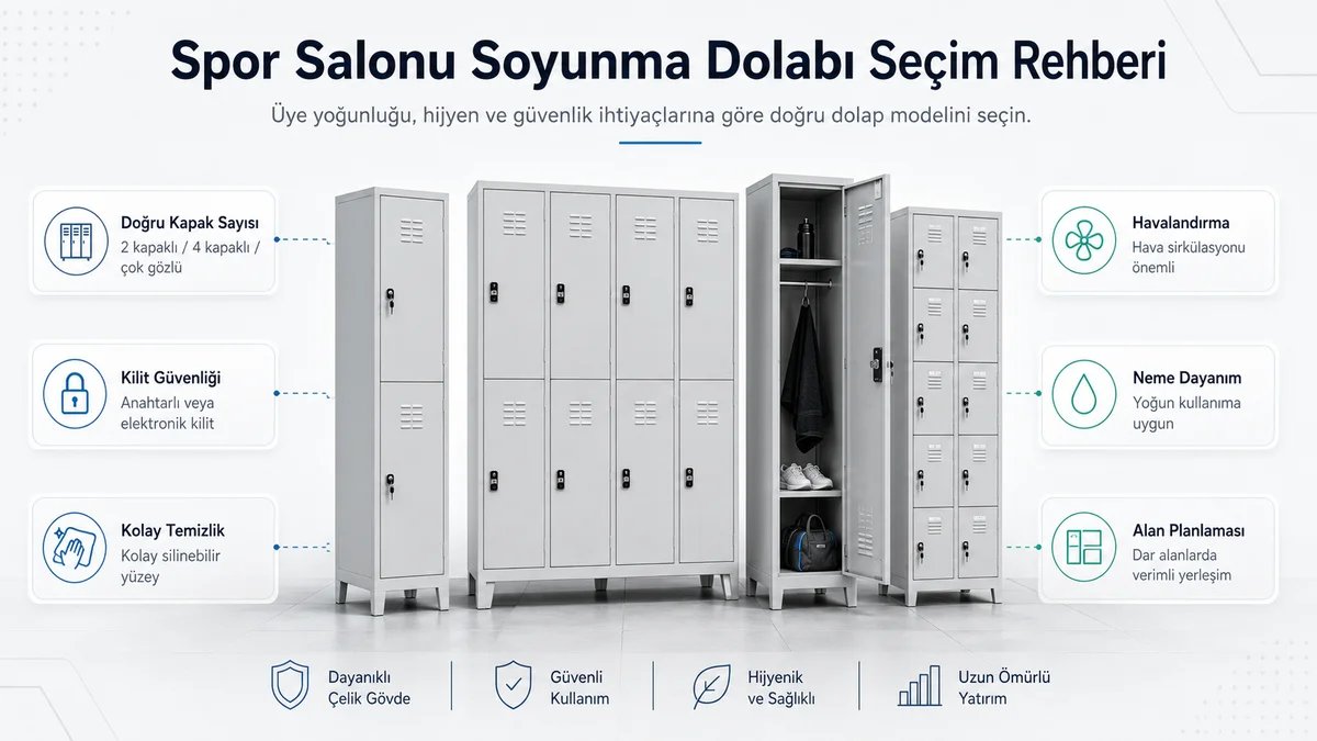 Spor salonu soyunma dolabı seçim rehberi