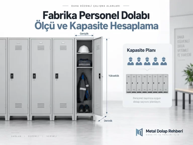 Fabrika personel dolabı ölçü ve kapasite hesaplama rehberi