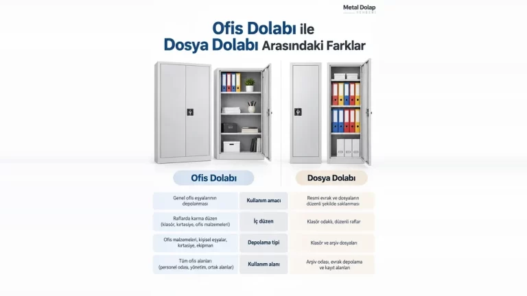 Ofis dolabı ile dosya dolabı arasındaki farklar
